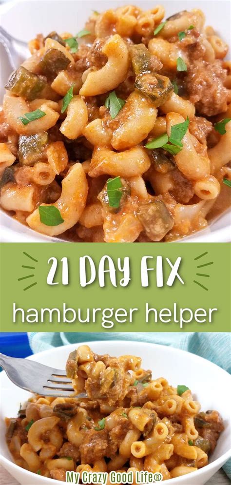 21 day fix hamburger recipes